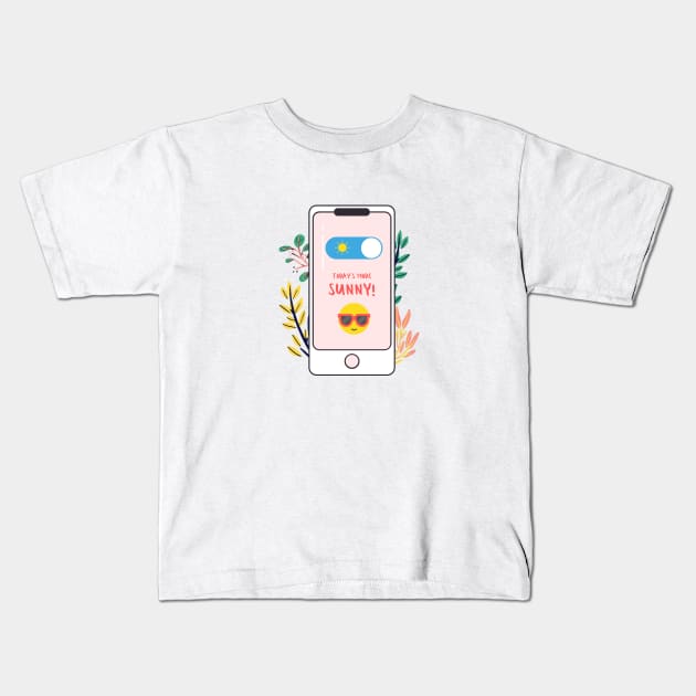 Today's Mood is Sunny Kids T-Shirt by Mission Bear